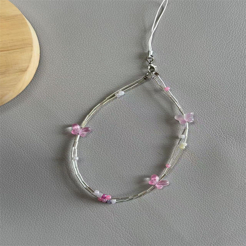 Dekorativer Schmetterlings Charm Brillenband Brehn