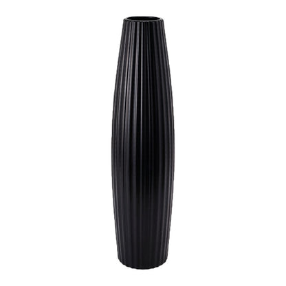 Elegante gerippte keramische Bodenvase Brehn