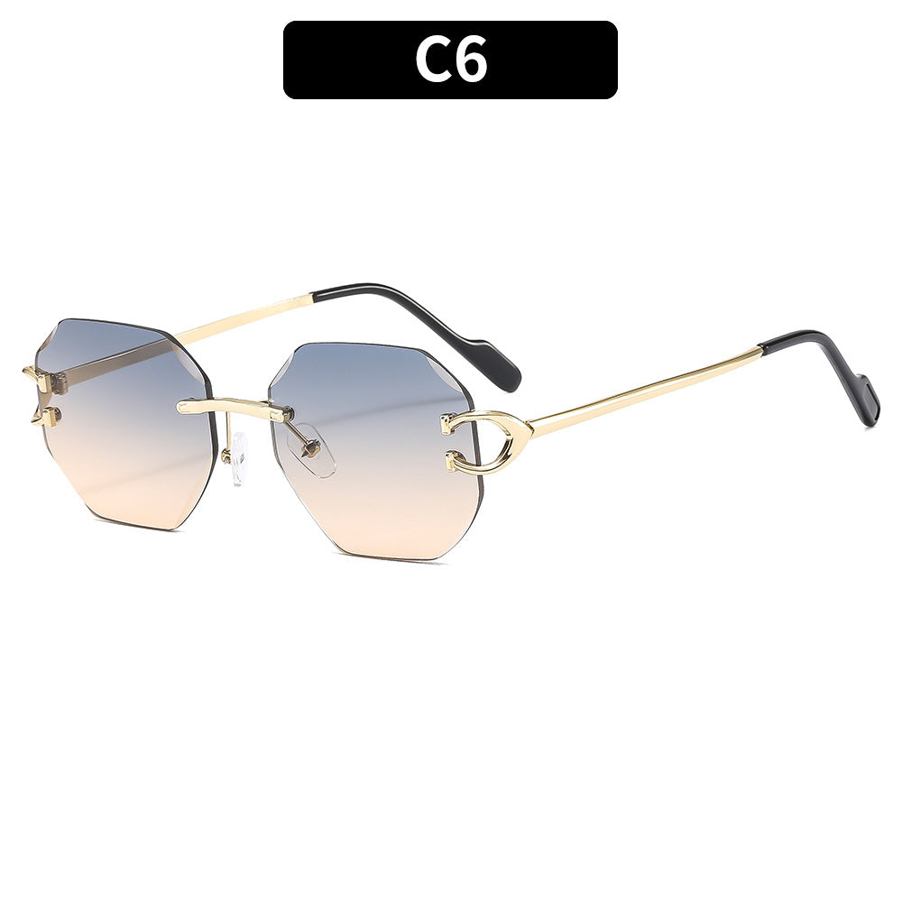 Stylische geometrische Schild Sonnenbrille