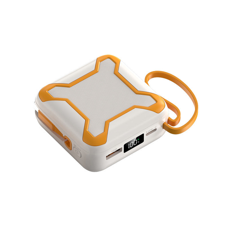 Robuste Powerbank mit integrierten Schnellladeports Brehn