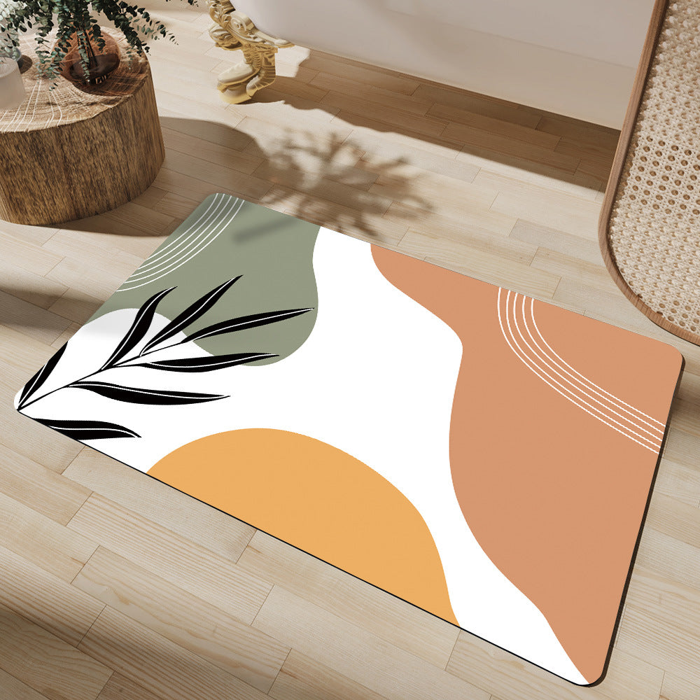 Fröhliches Florales Design Innenbereich Teppich Brehn
