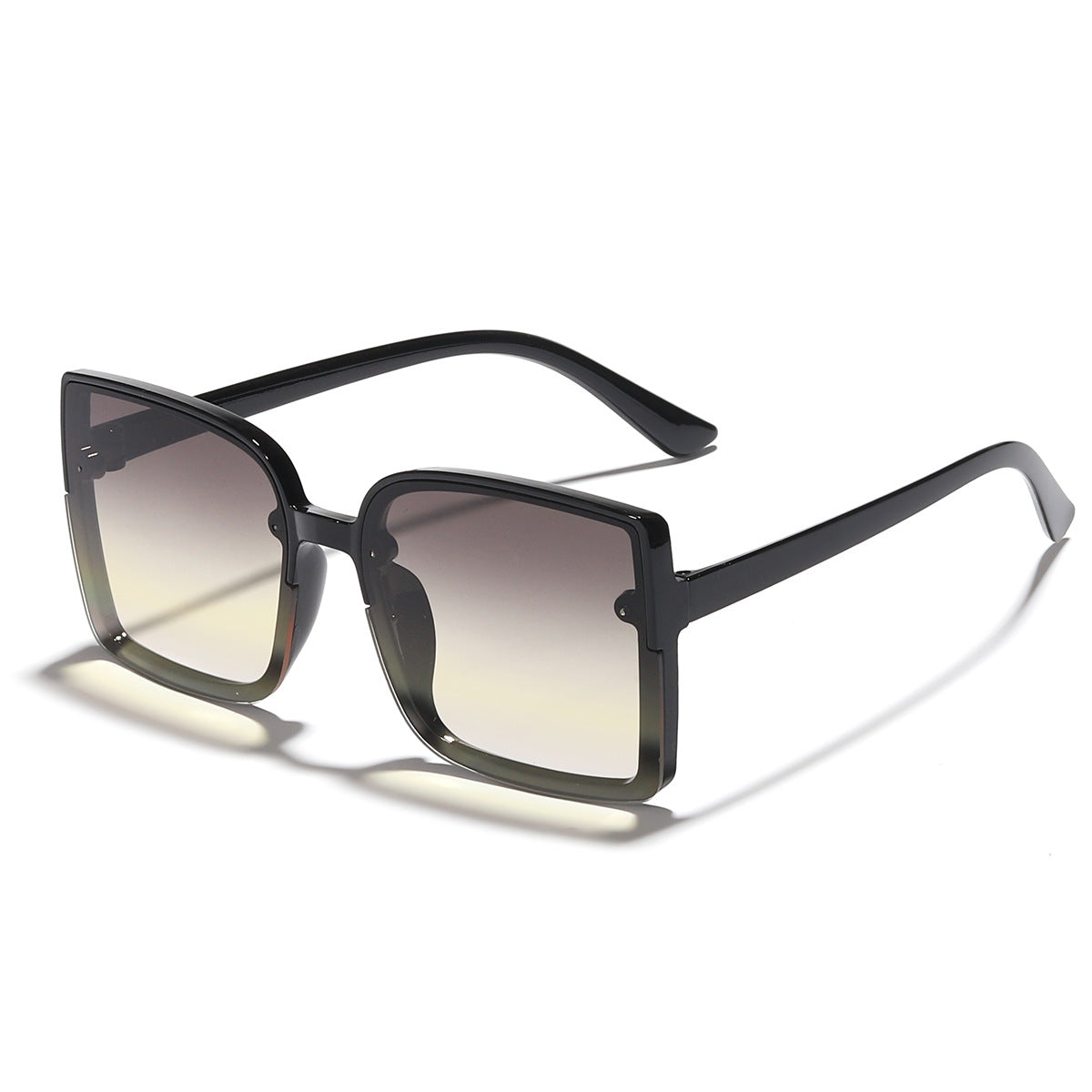 Damen oversized quadratische Sonnenbrille mit modernem Gradienteneffekt Brehn