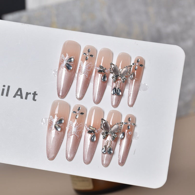 Deluxe dekorative Press-On Nagelkunst Brehn