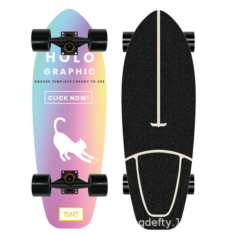 Künstlerisches Löwen Design Skateboard Brehn