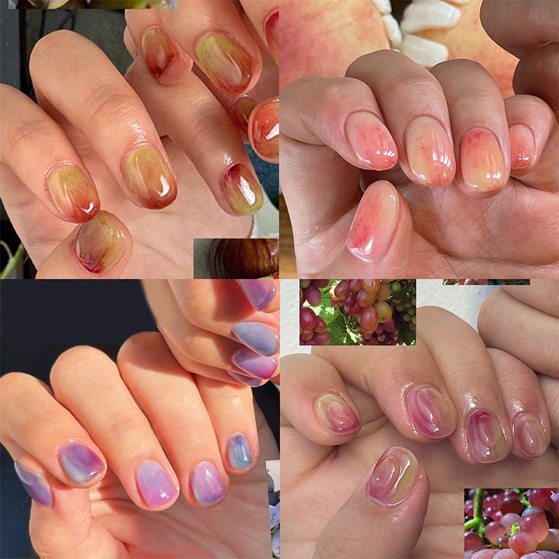 Künstlerisches Marmor-Effekt Press-On Nagelset Brehn
