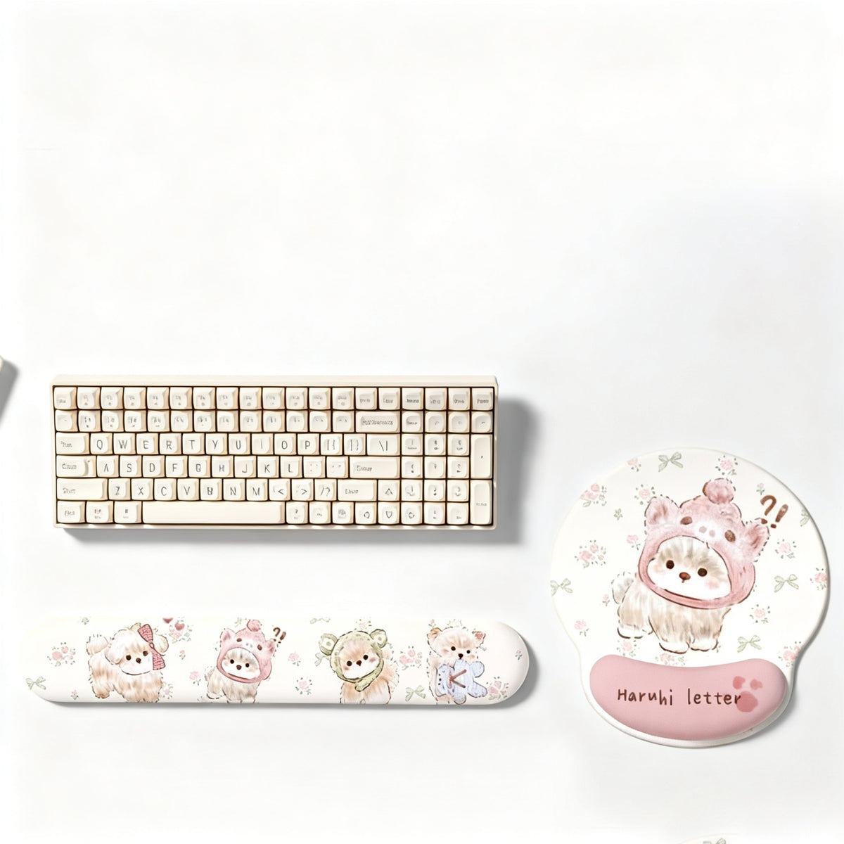 Niedliches Tier Tastatur und Mauspad Set