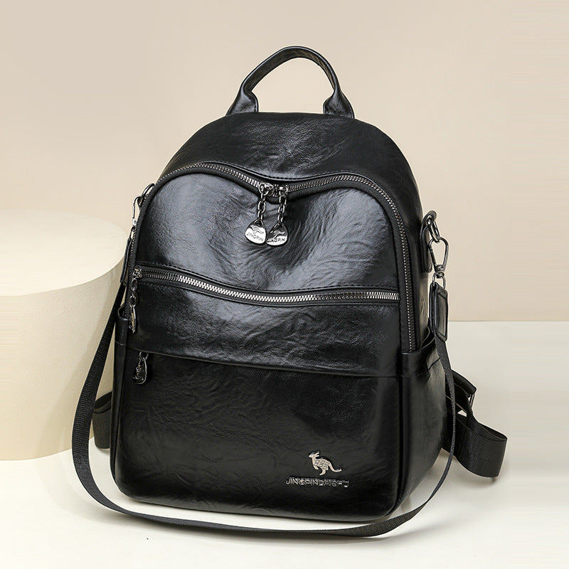Luxuriöser Retro-Leder-Rucksack Brehn