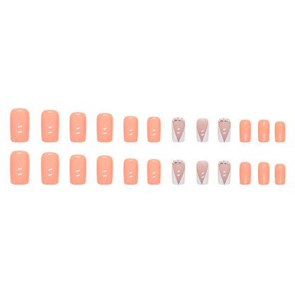 Elegante Kristallbesetzte Press-On Nageltips Brehn