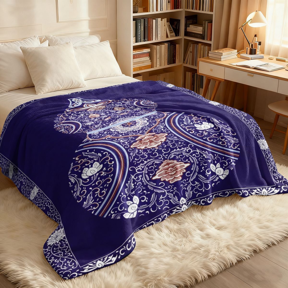 Künstlerische Plüschdecke
