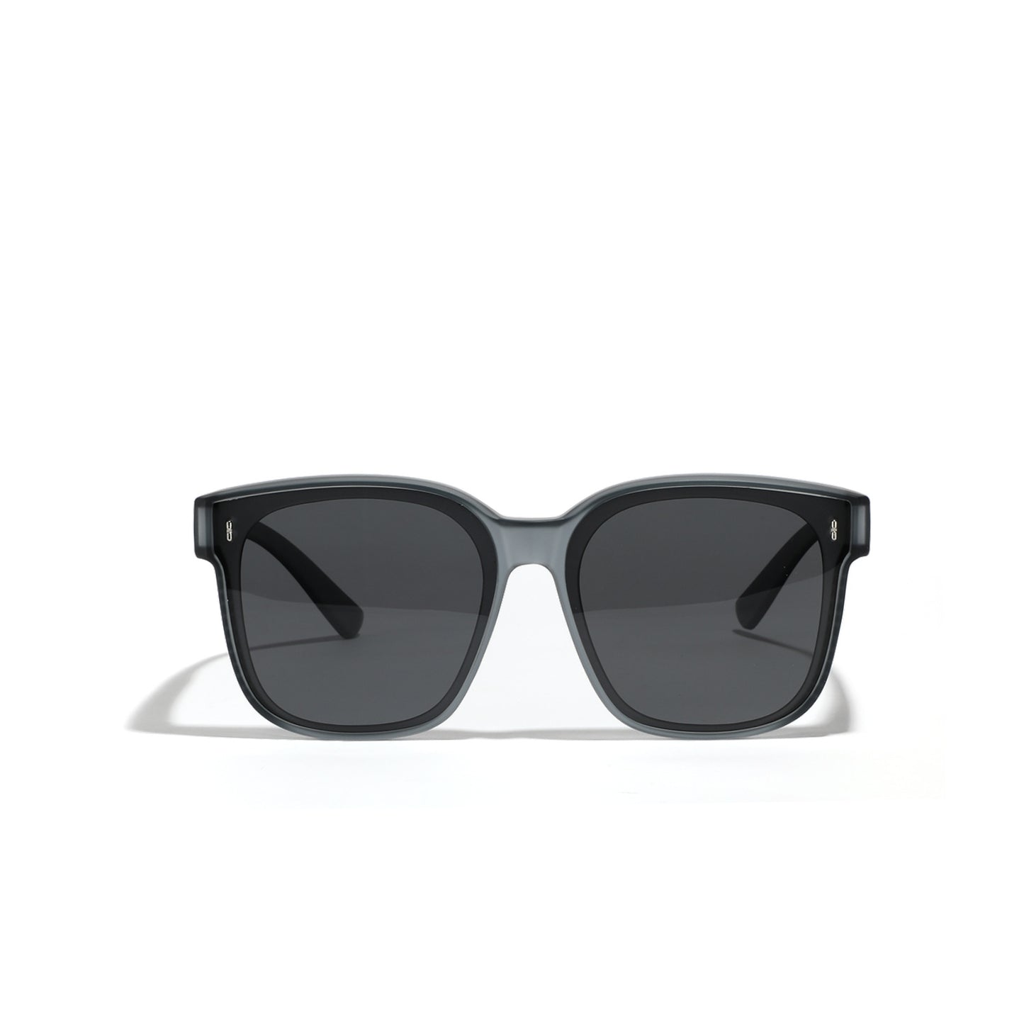 Damen quadratische Sonnenbrille mit modernem, hochglänzendem Rahmen und UV-Schutz Brehn