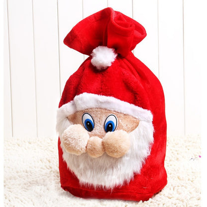 Festliche Geschenktasche mit Weihnachtsmann-Motiv