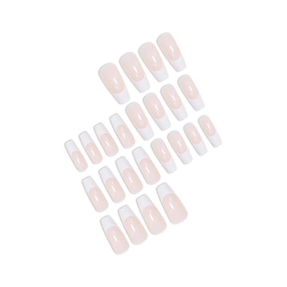 Elegante French Tip Nagelkunstverlängerungen Brehn