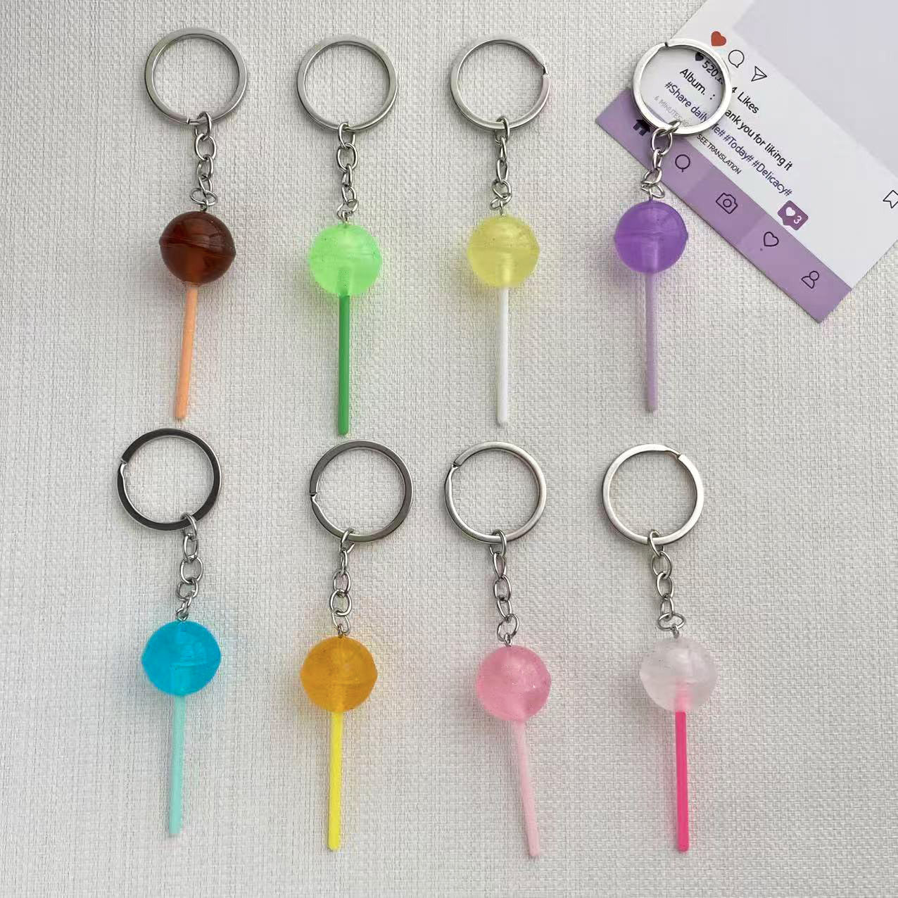Lollipop-inspirierter Schlüsselanhänger Brehn