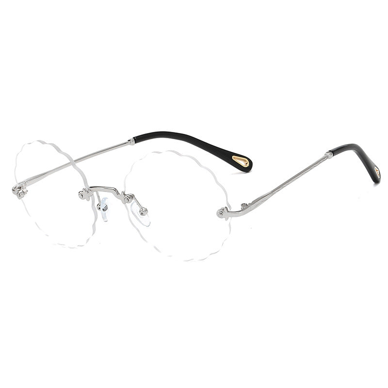 Damen Modische Brille mit verspieltem Wellenrahmen Brehn
