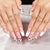 Kunstnagelset mit elegantem Leoparden-Design und floralen Akzenten Brehn