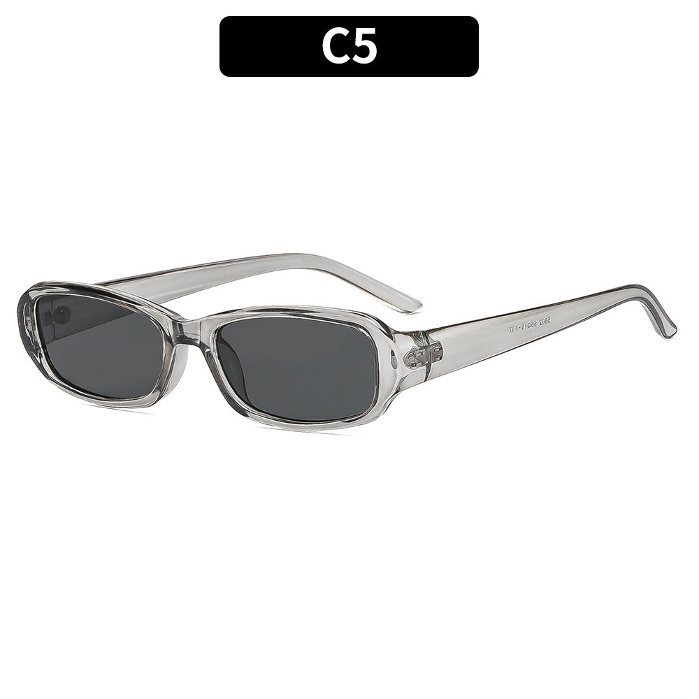 Elegante retro-inspirierte rechteckige Sonnenbrille