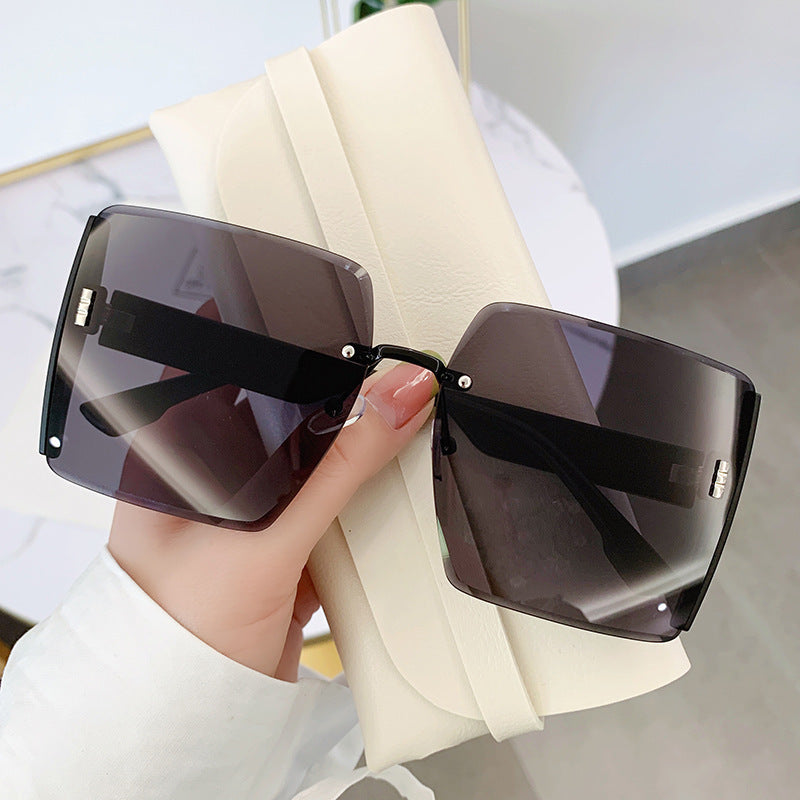 Damen oversized quadratische Sonnenbrille mit uv-schutz Brehn