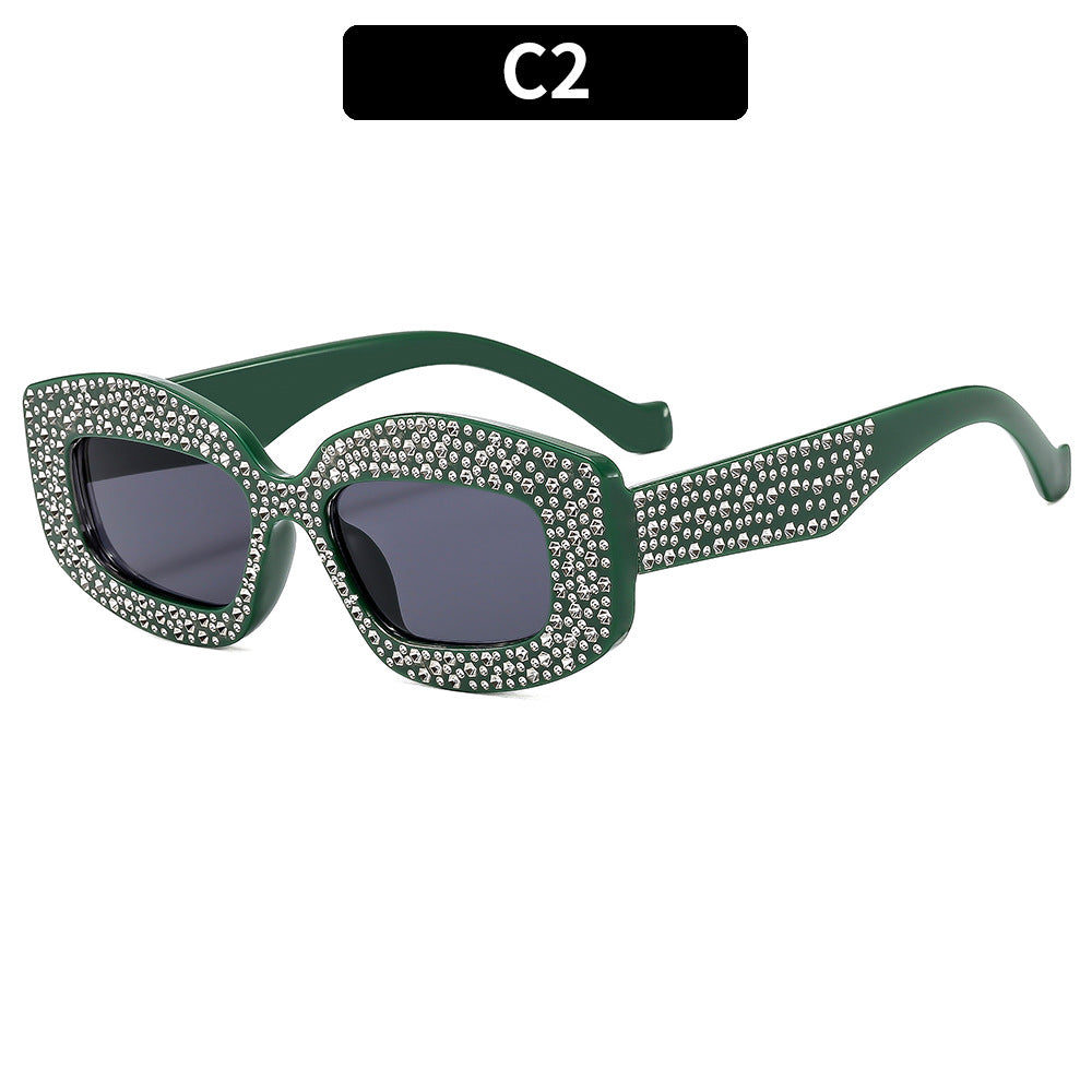 Dekorative Sonnenbrille mit Strass-Akzenten