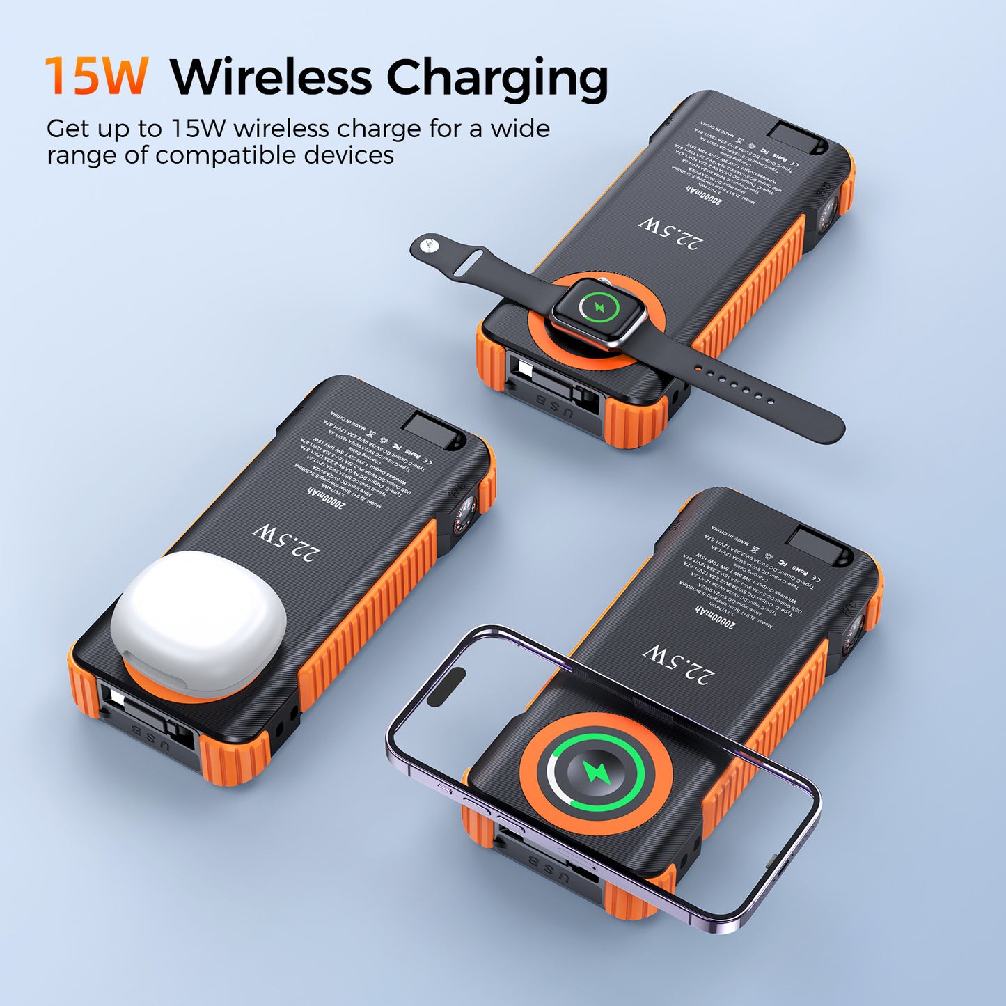 Tragbare Solar Powerbank Brehn