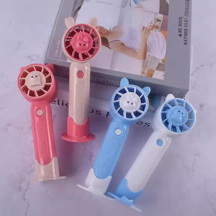 Unisex nan tragbarer wiederaufladbarer Handventilator mit Silikon-Saugnapfbasis und leisem bürstenlosem Motor Brehn
