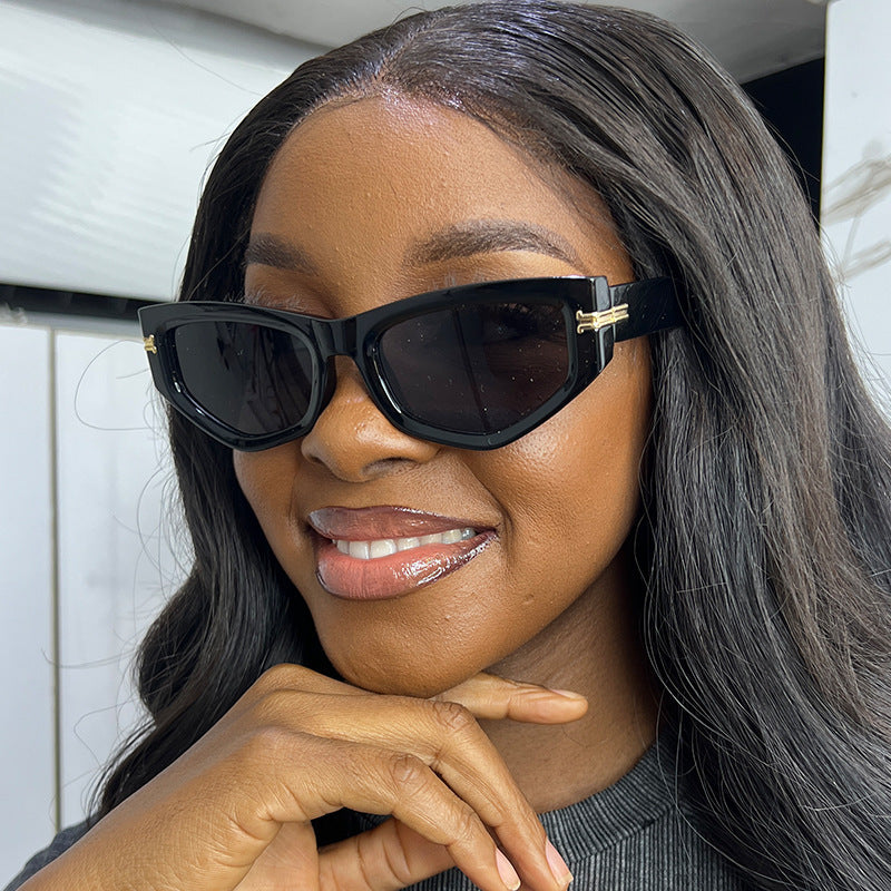 Damen trendige Cat-Eye Sonnenbrille Brehn