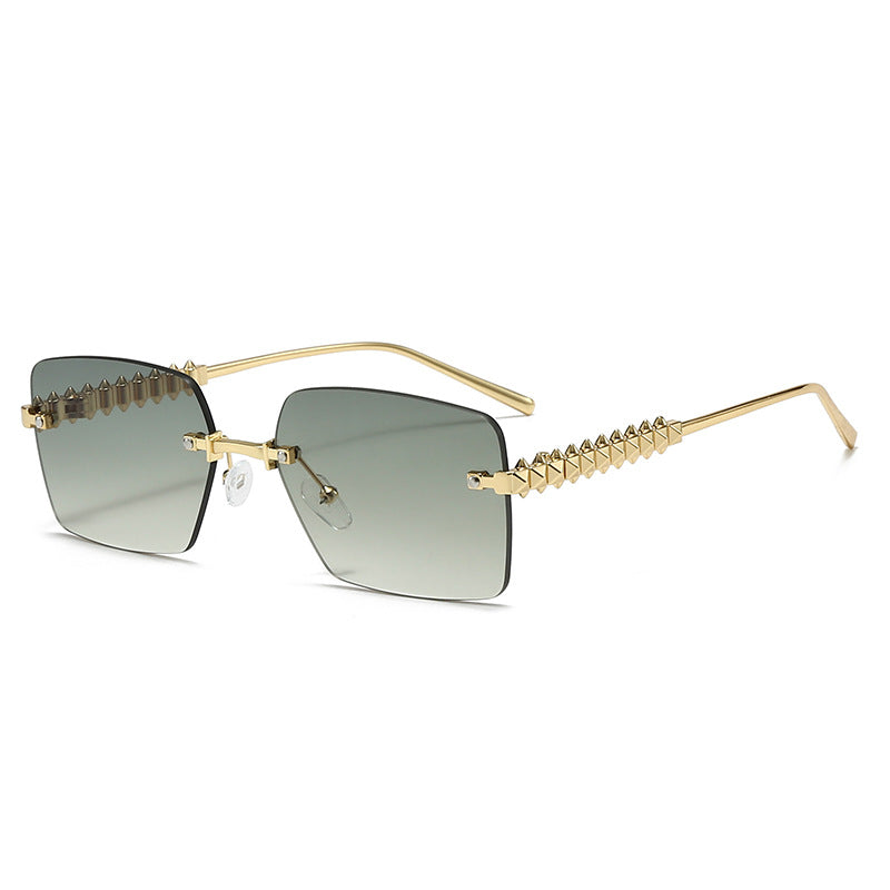 Damen extravagante quadratische Brille Brehn