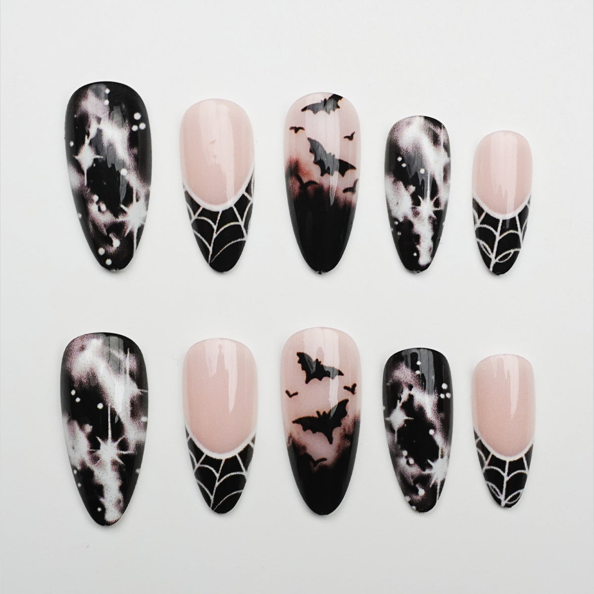 Gothic Spider Web Nagelkunst Set