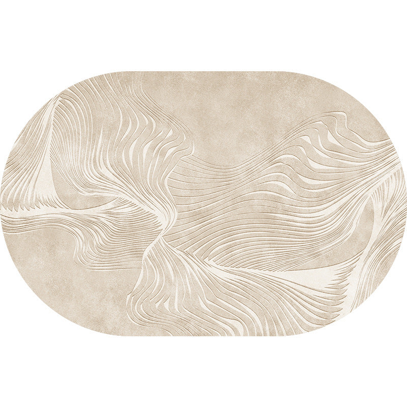 Elegante ovale Badezimmermatte Brehn