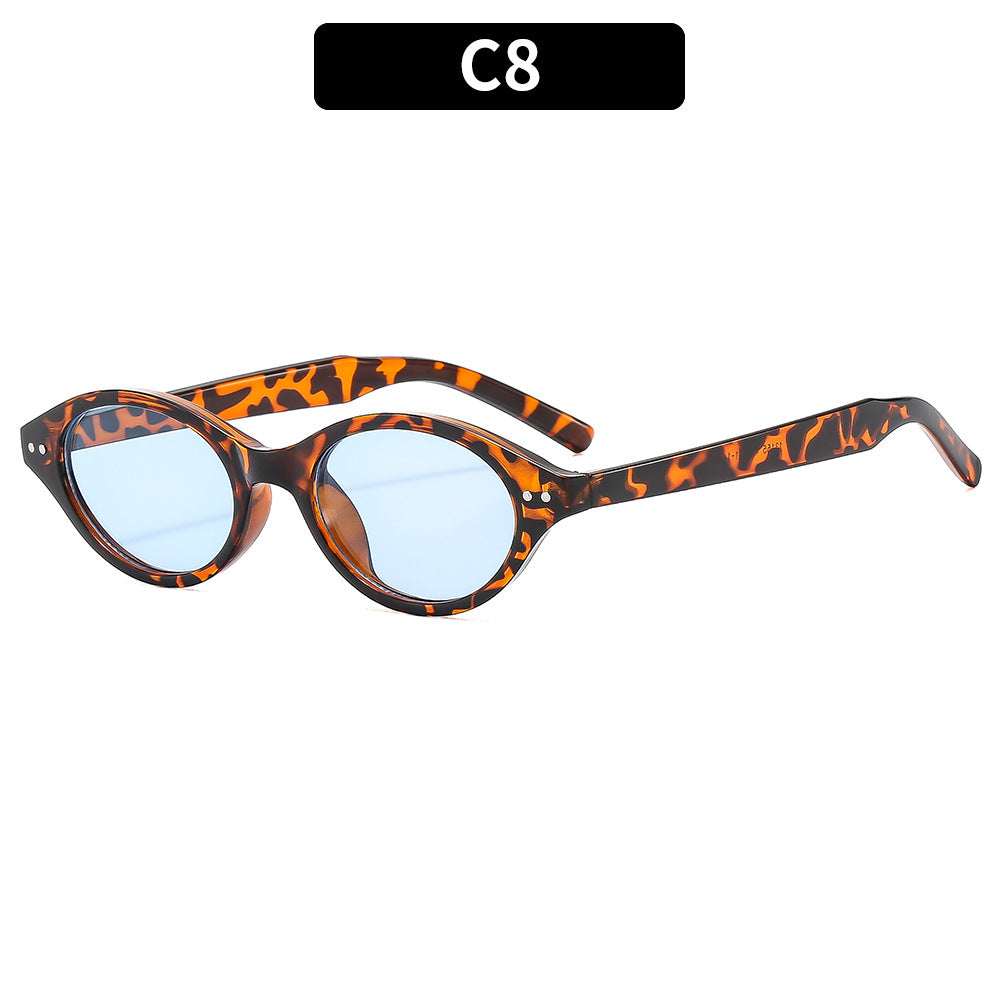 Vintage ovale Sonnenbrille