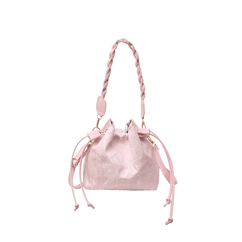 Elegante Satin Zughandtasche