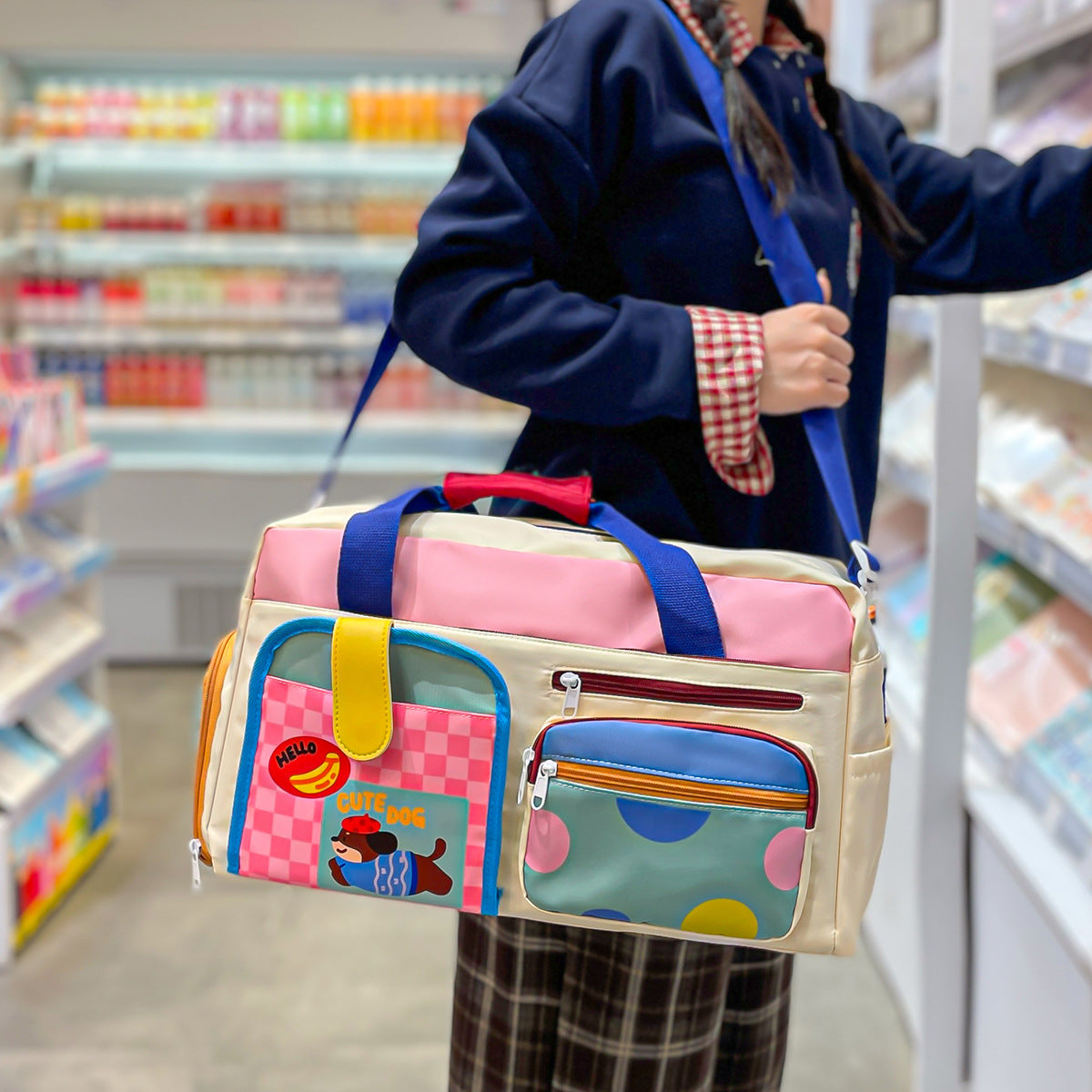Stylische Mehrfach-Taschen Reisetasche Brehn
