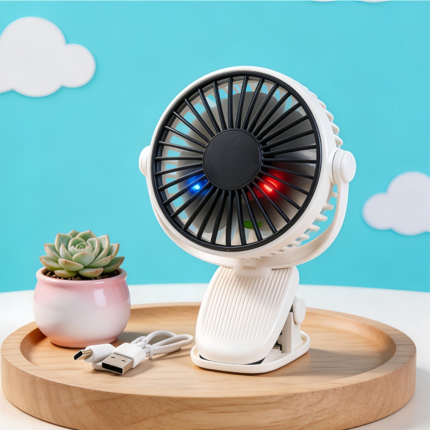 Damen Tragbarer Handventilator mit kreativen Tierohren Brehn