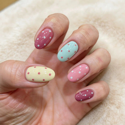 Dekoratives Polka Dot Nagel Art Set