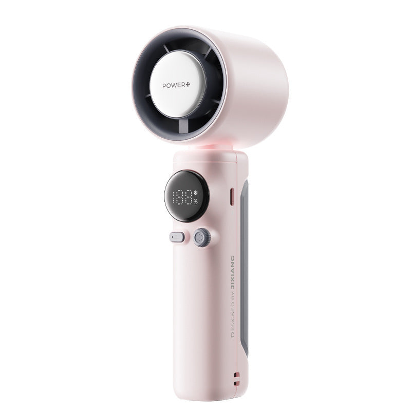 Damen Tragbarer Smart Handventilator mit digitaler Temperaturanzeige Brehn
