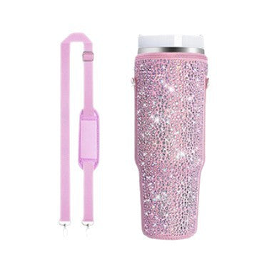 Damen Glitzernde Isolierflasche Hülle Brehn