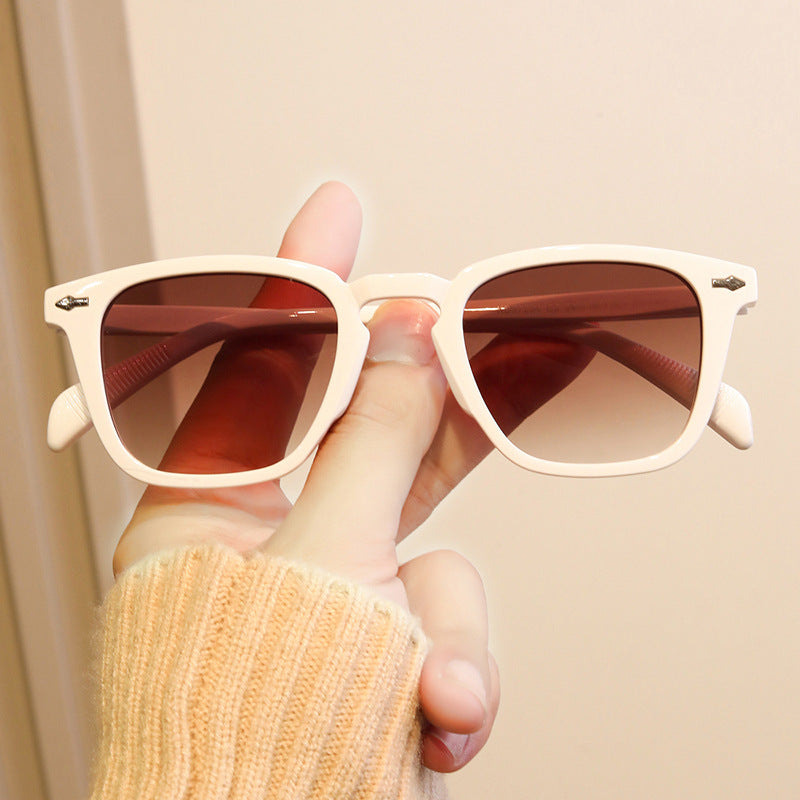 Damen moderne quadratische Sonnenbrille mit verspiegeltem UV-Schutz Brehn