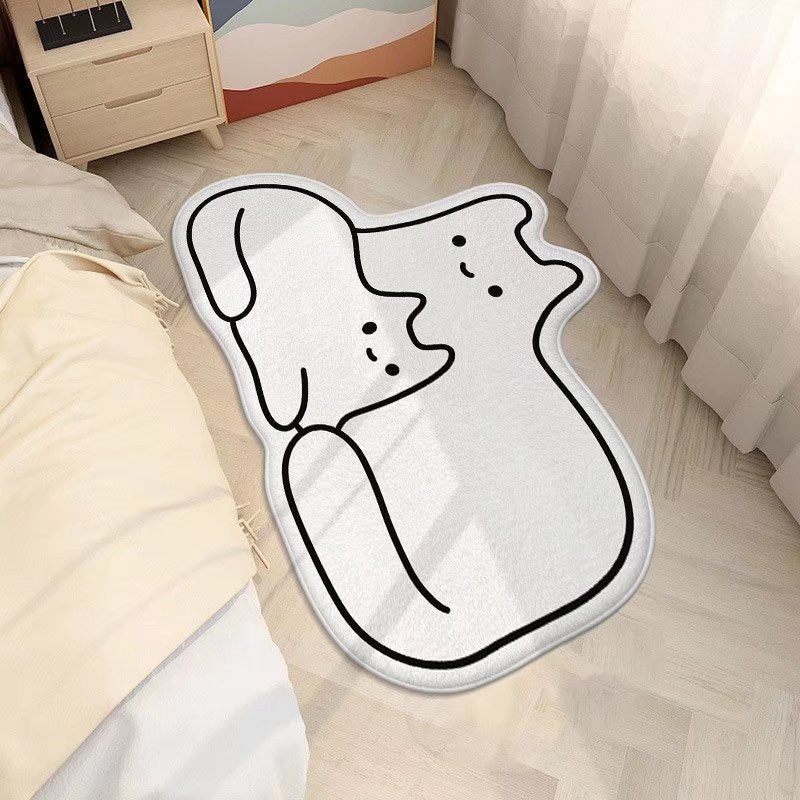 Niedlicher katzenförmiger Teppich Brehn