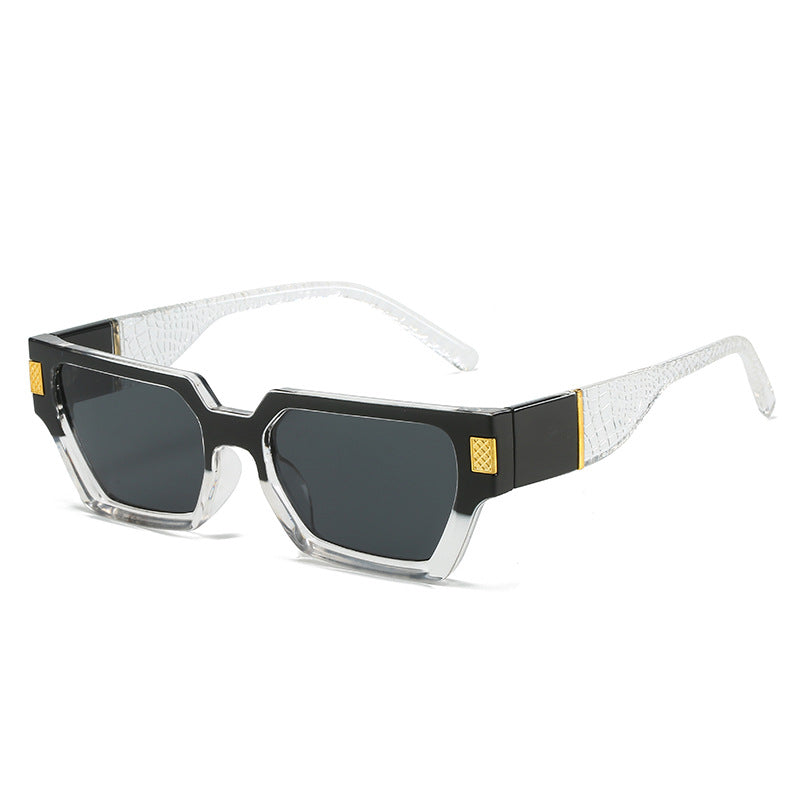 Damen modische Sonnenbrille mit einzigartigem geometrischen Rahmen und luxuriösen Details Brehn