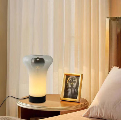 Elegante Glas Tischlampe mit einzigartigem Design