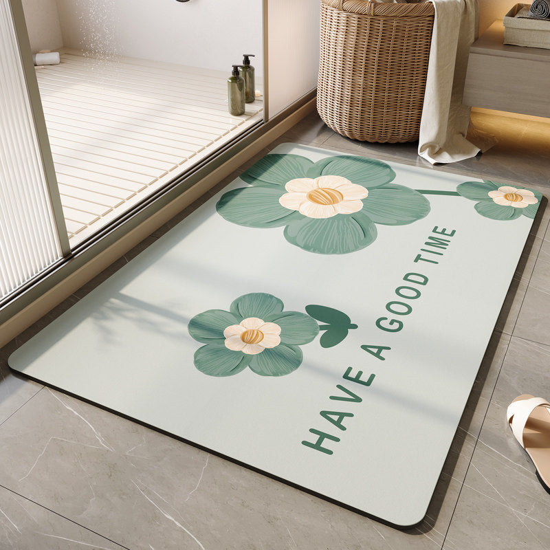 Dekorative florale Badematte Brehn