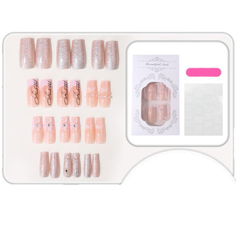 Schimmernde elegante Press-On-Nagelspitzen Brehn