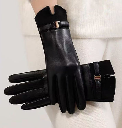 Luxuriöse Leder-Touchscreen-Handschuhe Brehn