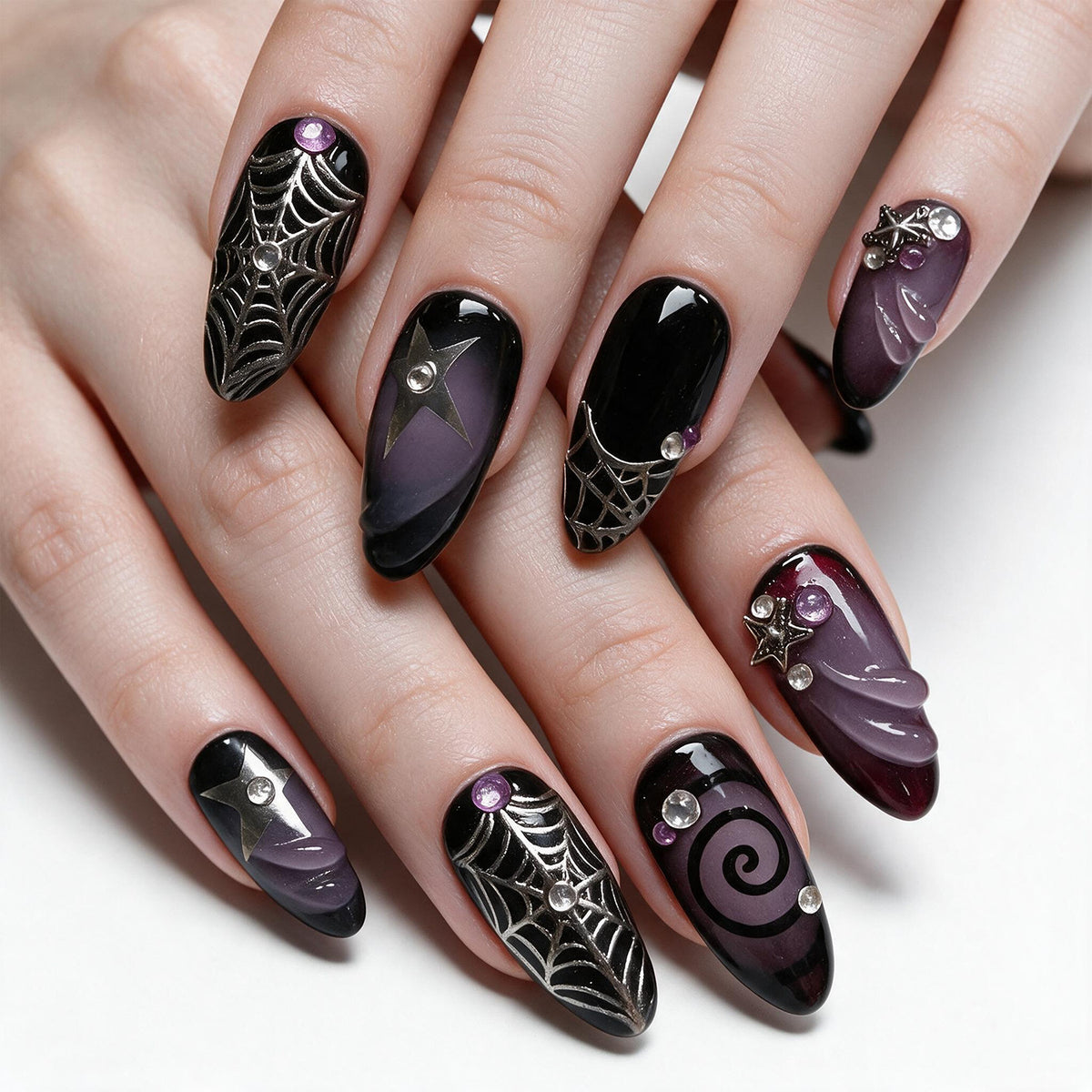 Kunstvolle Halloween Nagelkunst Brehn