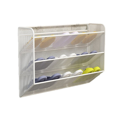 schlanker Über-Tür-Mesh-Schuhregal-Organisator mit belüftetem, schrägem Regal Brehn