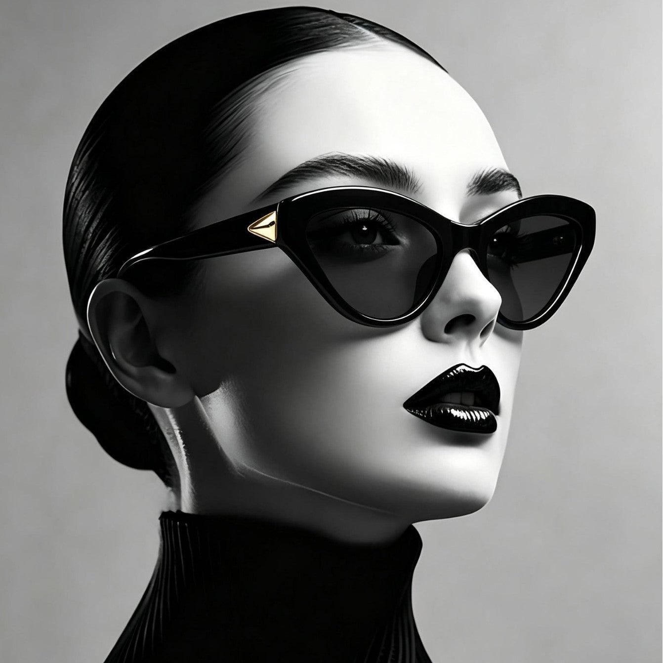 Vintage Cat-Eye Sonnenbrille mit luxuriösen Details Brehn