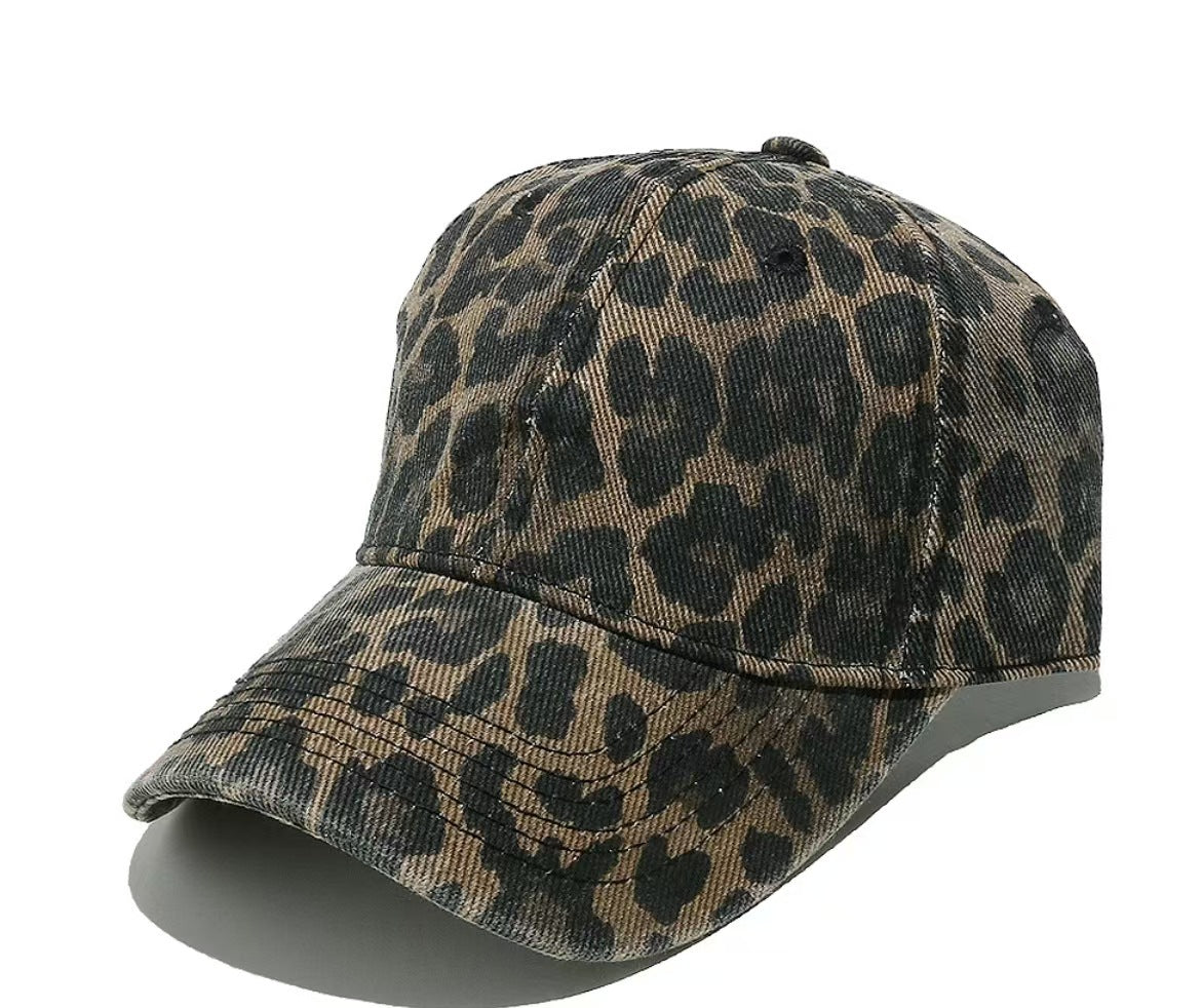 Damen Stilvolle Tierdruck Baseballkappe Brehn