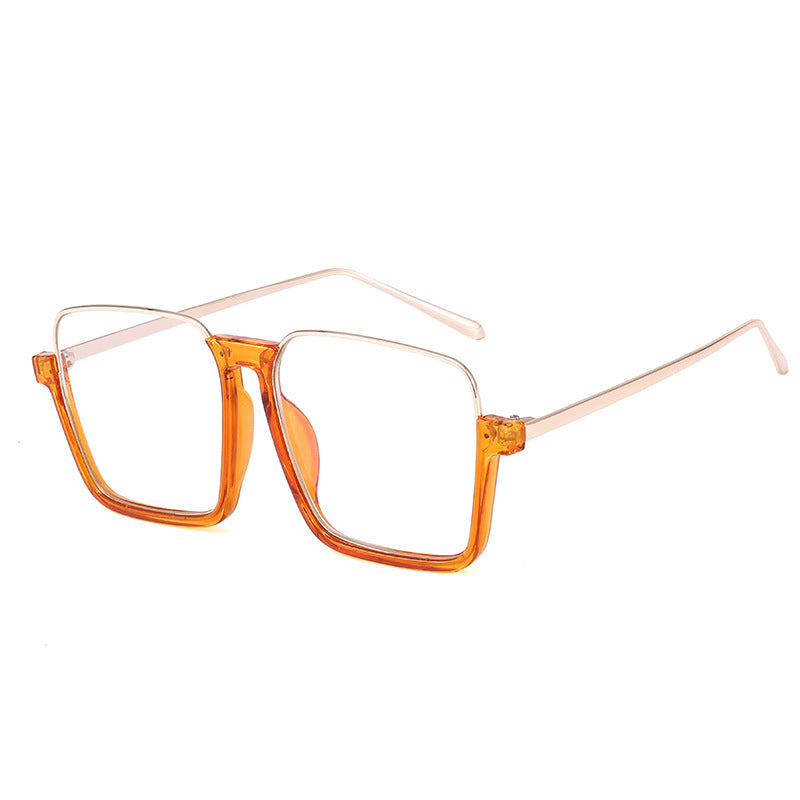 Damen quadratische Sonnenbrille mit transparentem Rahmen und polarisierenden Gläsern Brehn