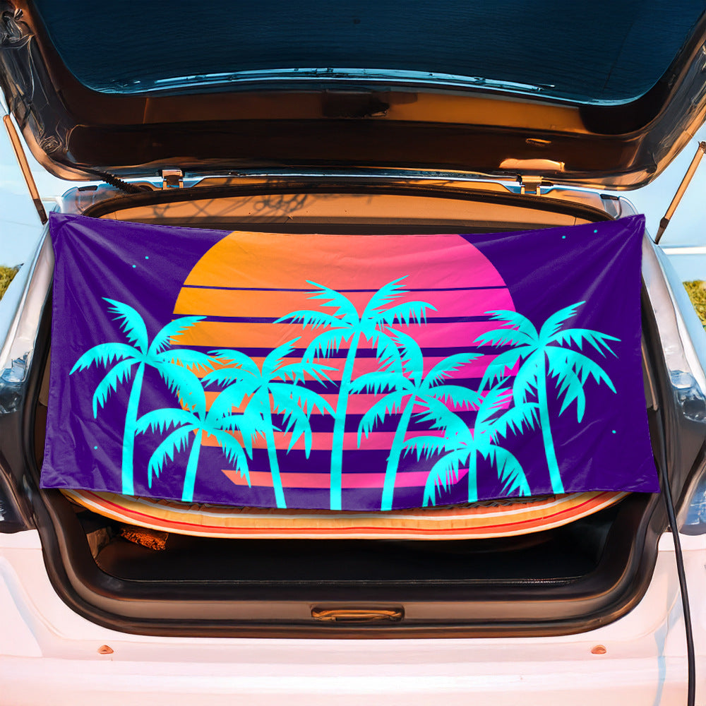 Stranddecke mit fröhlichem Sommermotiv Brehn