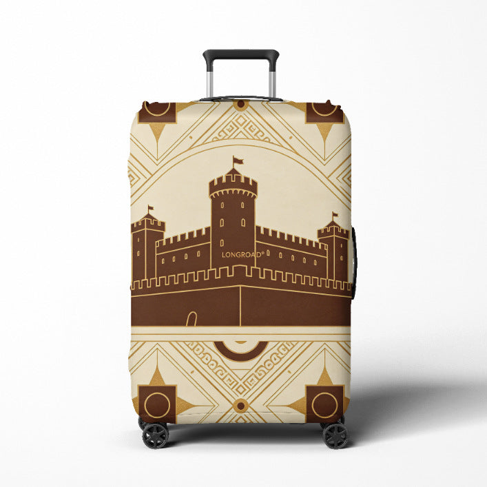 Damen Reise-Trolley Brehn mit elegantem barockem Muster