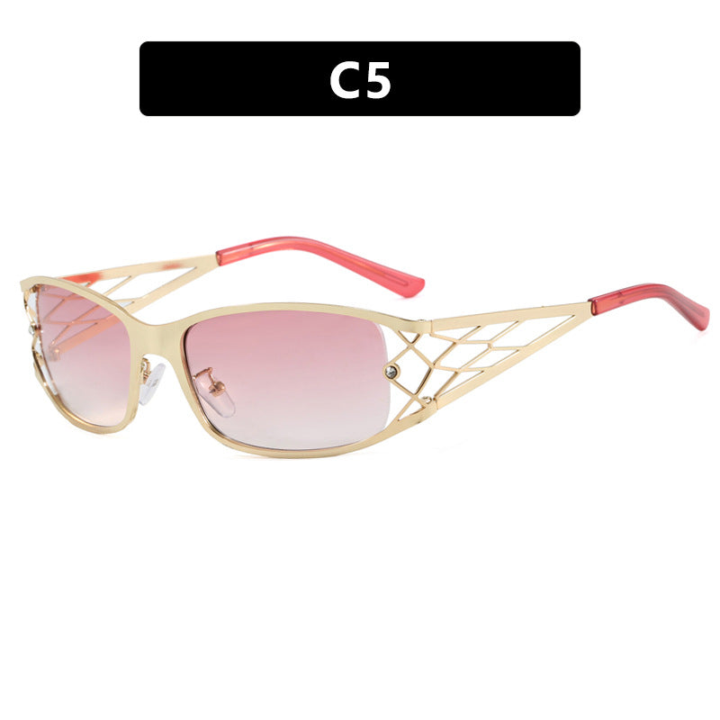 Damen modische Sonnenbrille mit strukturierendem Design und UV-Schutz Brehn